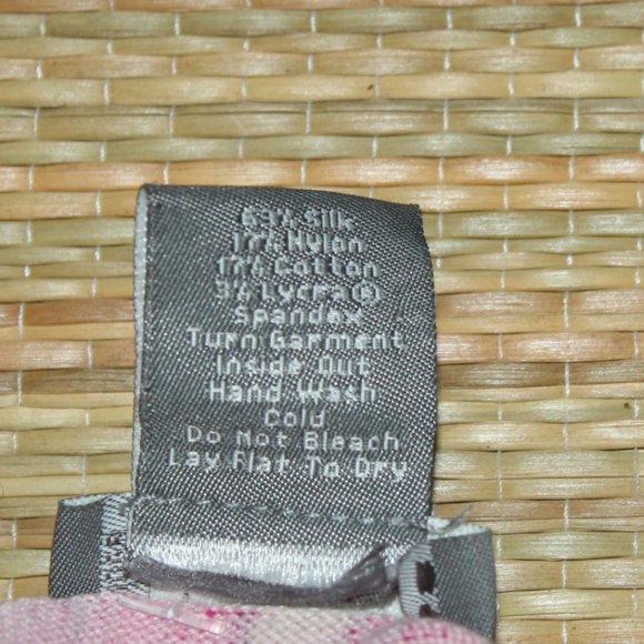 Ann Taylor Pink Mod Swirl Crystal Buttons Silk Blend Cardigan Sweater - Picture 9 of 10